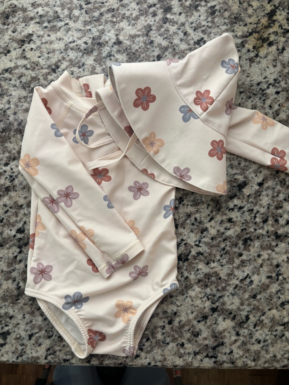 Quincy Mae Kids Rash Guard and Hat Set